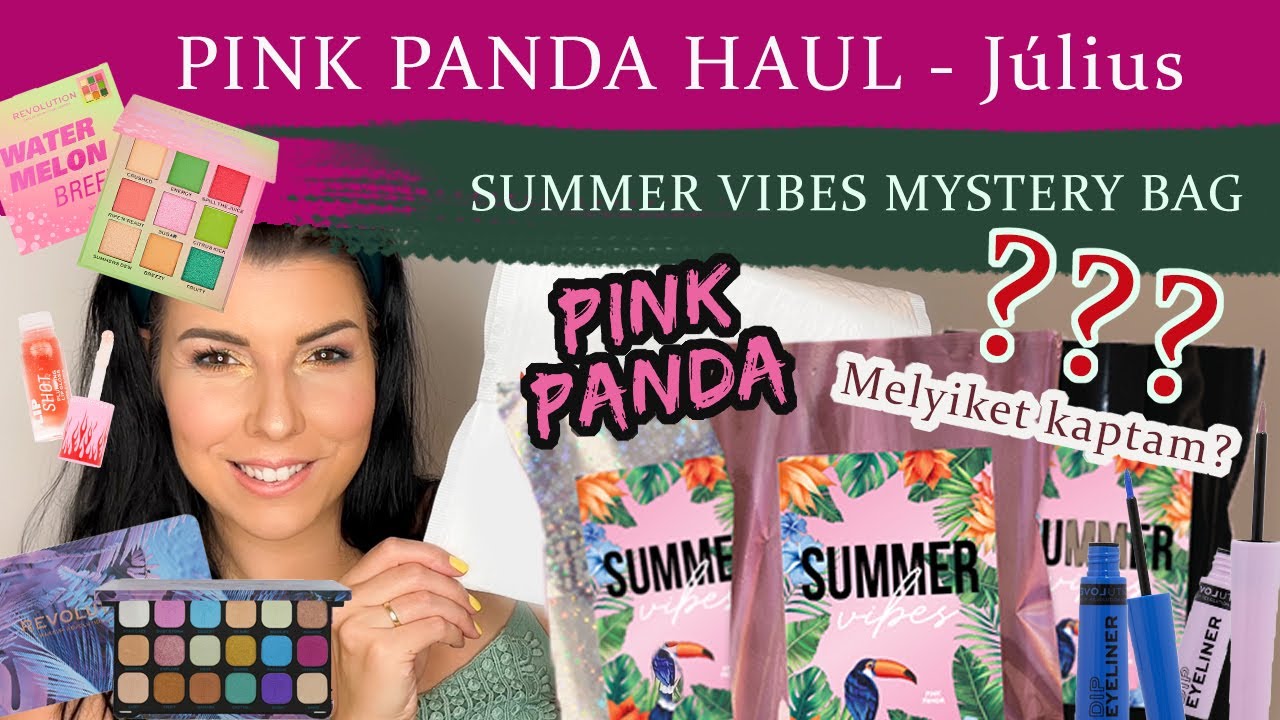 PINK PANDA HAUL + SUMMER VIBES MYSTERY BAG | Gold? Silver? Bronze? Melyik lesz? (UNBOXING & SWATCH)