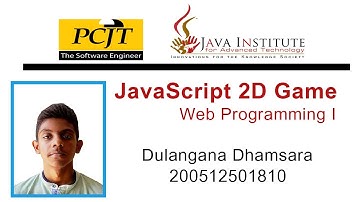 JavaScript 2D Game || JAVA INSTITUTE FOR ADVANCED TECHNOLOGY || Html/Css 2022.