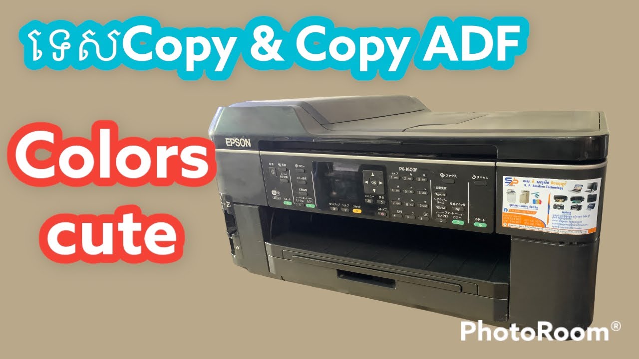 Epson PX1600F | Test how to Copy Document & Copy on ADF.