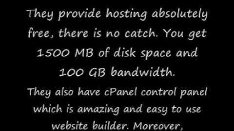 Free Web Hosting best free hosting provider (no ads)