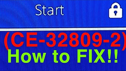 PS4 (CE-32809-2) How to Unlock Your Games back FIX