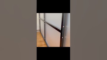 A unique way to divide your space with a freestanding portable reusable room divider