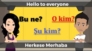 A1 Bu Ne ? O Ki̇m ? Kolay Türkçe Türkçe Dersler Learn Turkish Türkçe Öğreniyorum Dil Ders