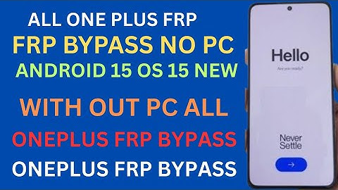 Android 15 All OnePlus Frp Bypass WithOut PC | PlayStore ID Fix | Screen Lock Problem Fix 2025