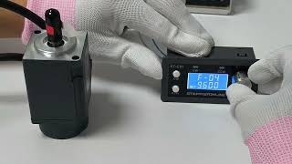 Demonstration of basic speed control functions of ST-C01, A6, T6 and DSY series servo motors