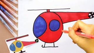 Как рисовать вертолет 6-ДНЕВНЫЙ НОВОГОДНИЙ АДВЕНТ ССЫЛКА ПОД ВИДЕО