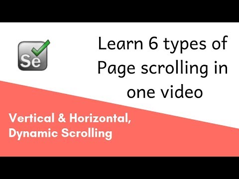 Video: Hoe scroll je horizontaal in selenium?