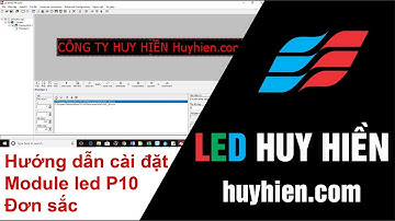 hướng dẫn cài đặt cpu bx cho module led p10 đơn sắc