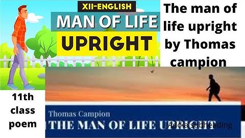 the man of life upright for second year class