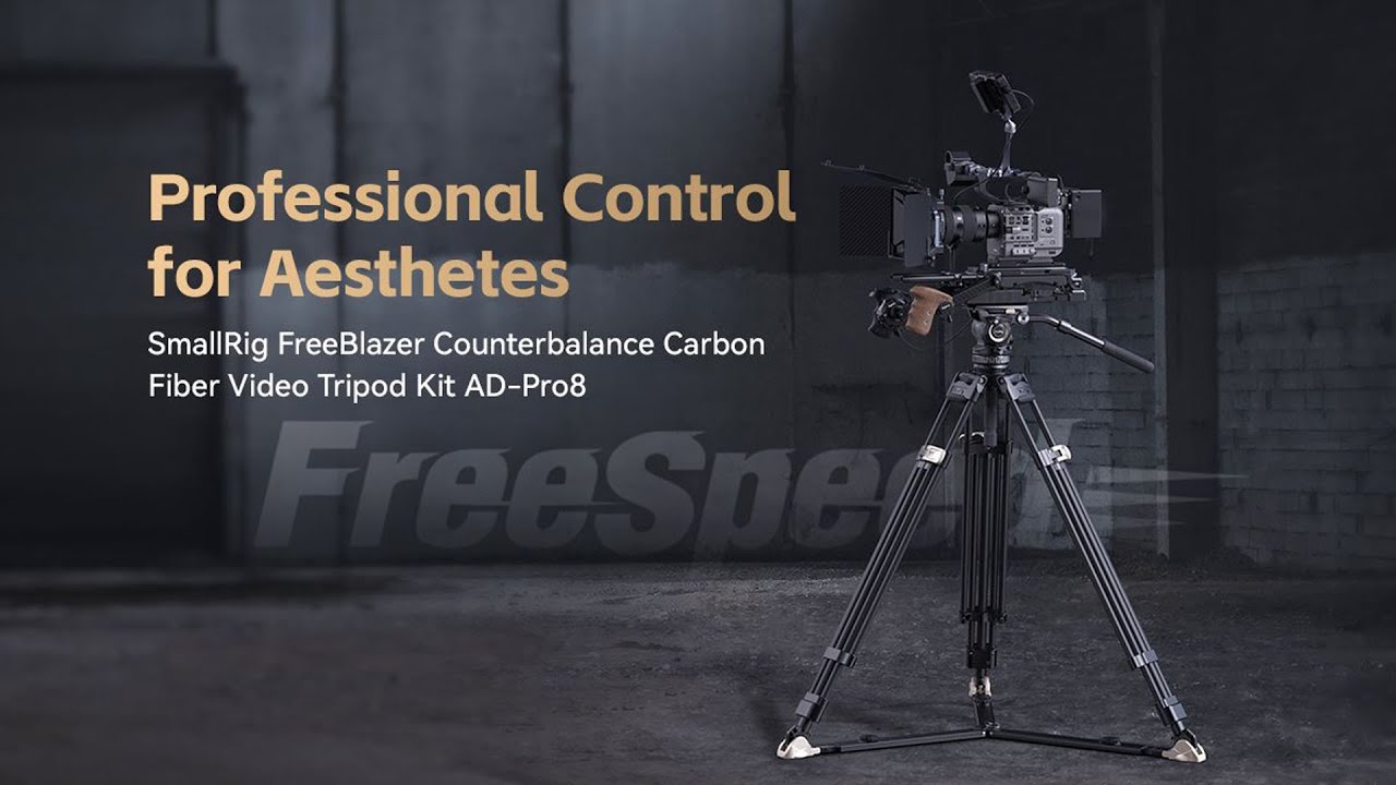SmallRig FreeBlazer Counterbalance Carbon Fiber Video Tripod Kit AD ...