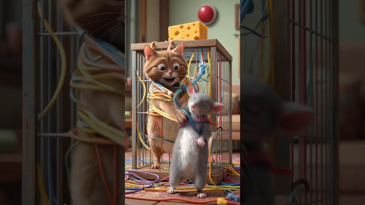 "Double Trap Disaster! 🐱🐭 Both Got Tricked! 🤣 