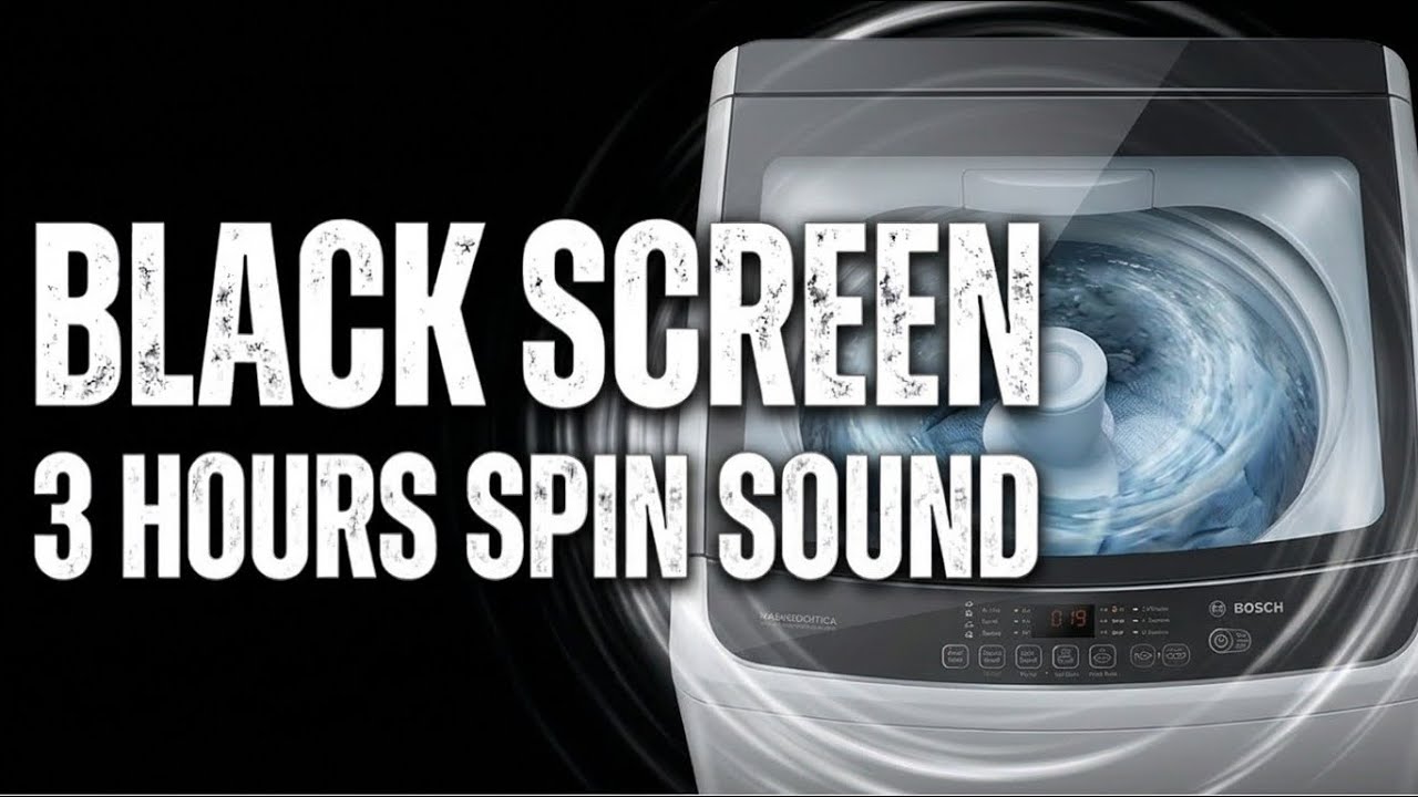 3 Hours of Black Screen Spin Cycle ASMR | No Visual Distractions - YouTube