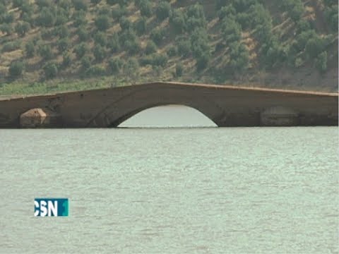 El Puente de Ariza, de Vandelvira, emerge de las aguas