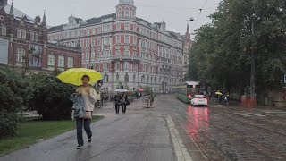 Walking in the rain in Central Helsinki (September 2023)