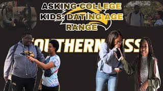 ASKING COLLEGE KIDS: DATING AGE RANGE