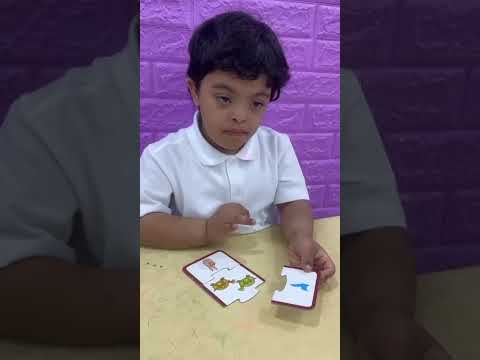 نجوم الأرقام بطل متلازمة داون يتقن تركيب بازل الأرقام والكمية بذكاء وتميز 