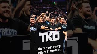 TKO: 3 most boring letters in wrestling #wrestling #wrestlemania #wwe #grok #aiart
