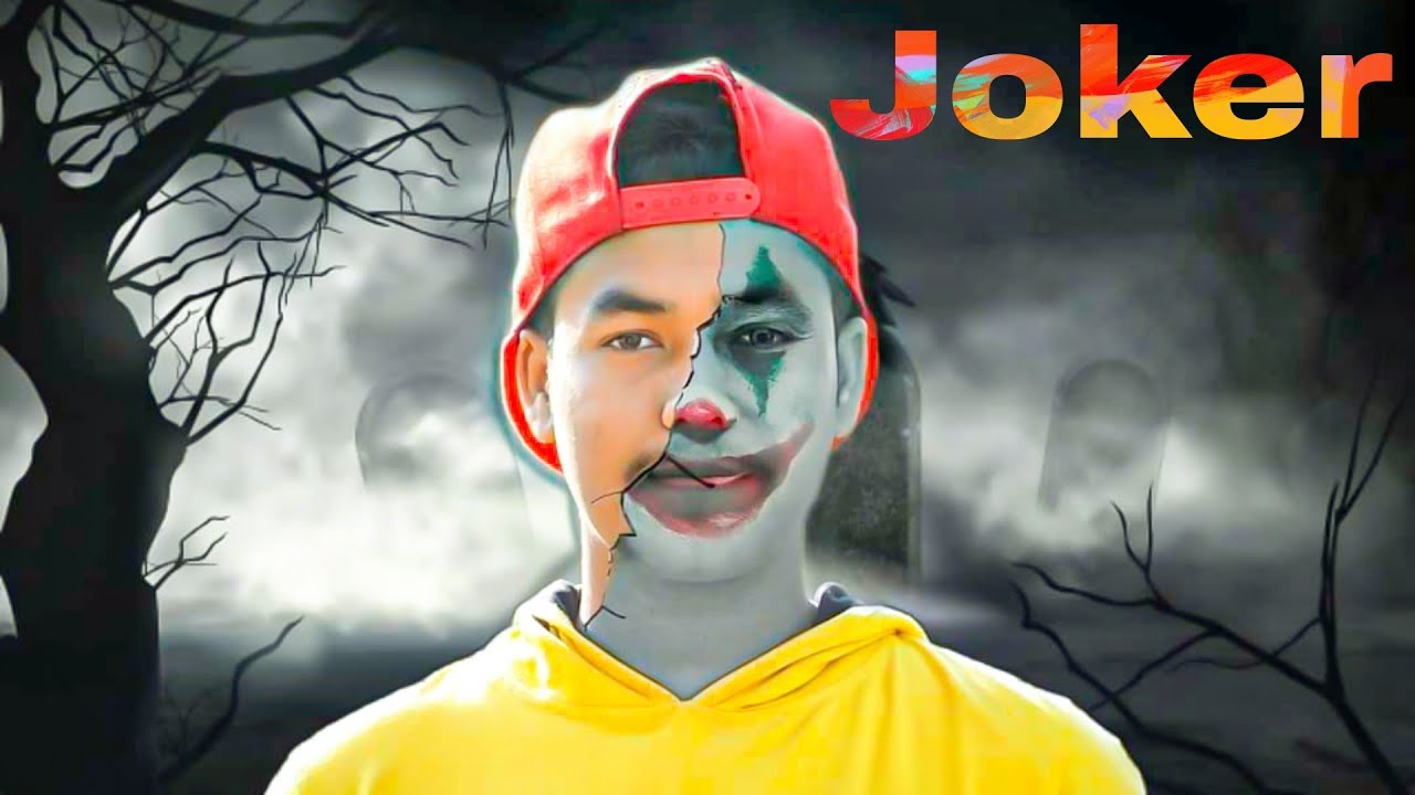 JOKER FACE 🃏// Do your Face like a Joker// PicsArt & Lightroom // - YouTube