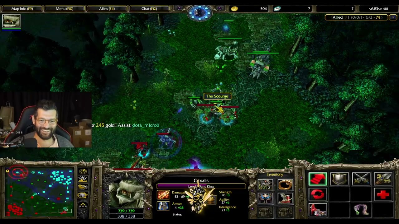 sand king' le sonuna kadar mücadele etmek...  (DOTA 1 warcraft 3) #dota