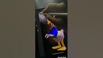 Drawing Donald Duck 🦆 in Procreate on iPad Pro #ipadart#ipaddrawing#procreateart#donaldduck