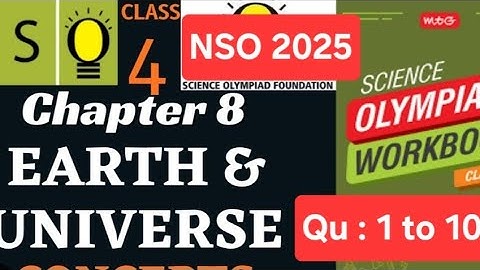 Class 4 Science Olympiad| Chapter 8 Earth and the Universe #scienceolympiad #nso class4olympiad