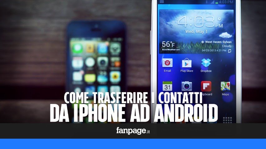 PILLOLE DA MR AMPERE _ Come trasferire i contatti da Android a iPhone