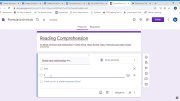 How to make a Reading Comprehension Quiz on Google Forms.