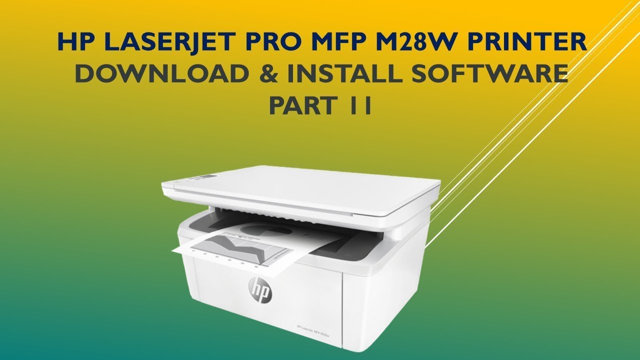 scout speech monster HP LaserJet Pro MFP M28w | M29w : Connect to wireless network using HP  Smart apps - Part 1 - YouTube