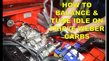 How to Balance & Tune Idle Triple Weber Carburettors