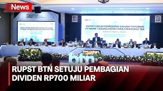RUPS BTN 2024 Putuskan Rasio Dividen 20%, Setara Rp700,19 Miliar - iNews Pagi 07/03 RUPS BTN 2024 Putuskan Rasio Dividen 20%, Setara Rp700,19 Miliar - iNews Pagi 07/03