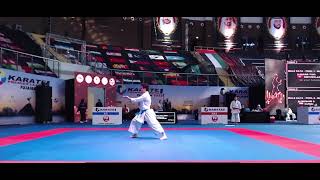 ABE SAKICHI (JPN) Ohan Dai VS UJIHARA YUKI (SUI) Papuren karate 1 Fujairah 2022