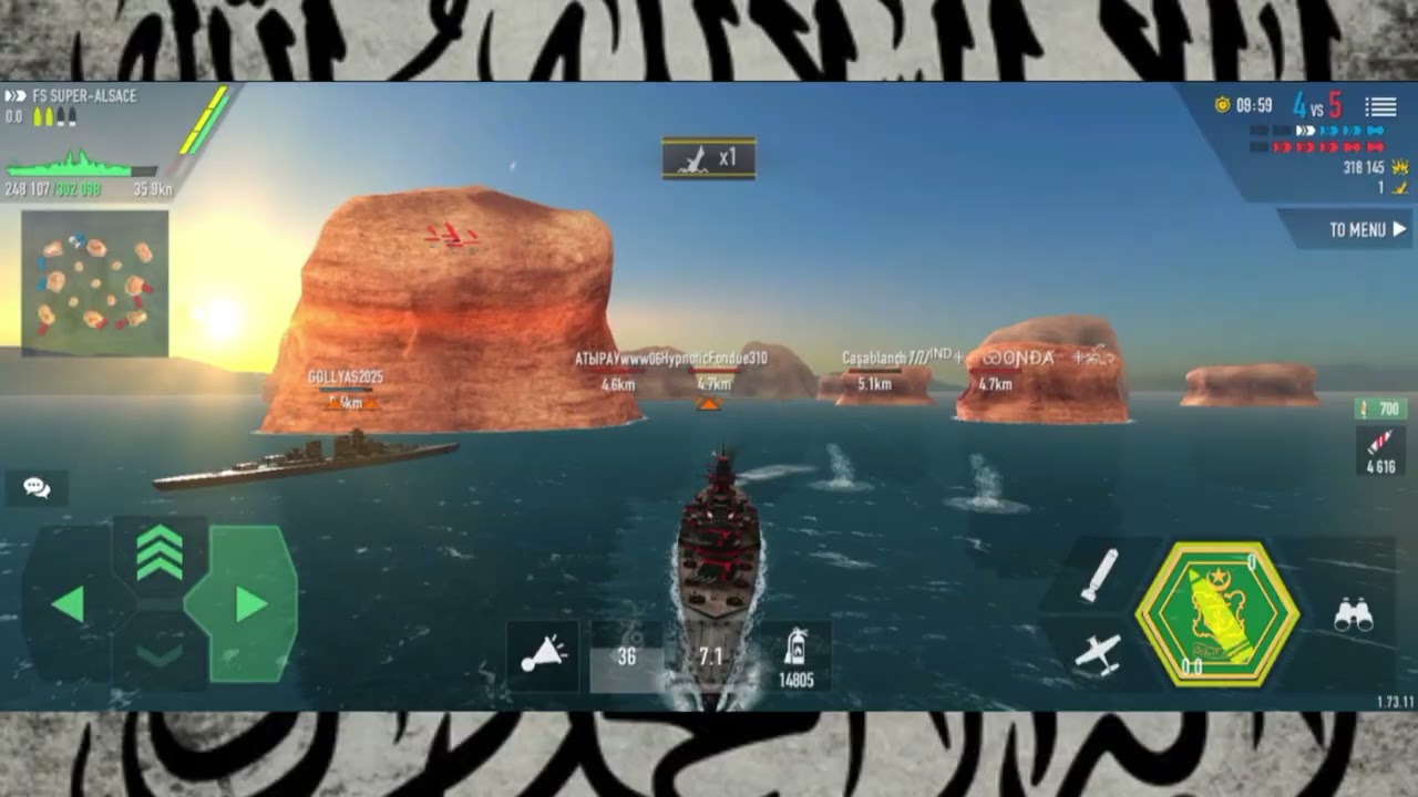 Battle of Warships - Super Alcase 🦸‍♂️ Most hardest battle 