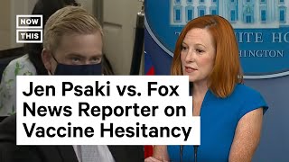 Jen Psaki and Peter Doocy Clash Over Vaccine Hesitancy