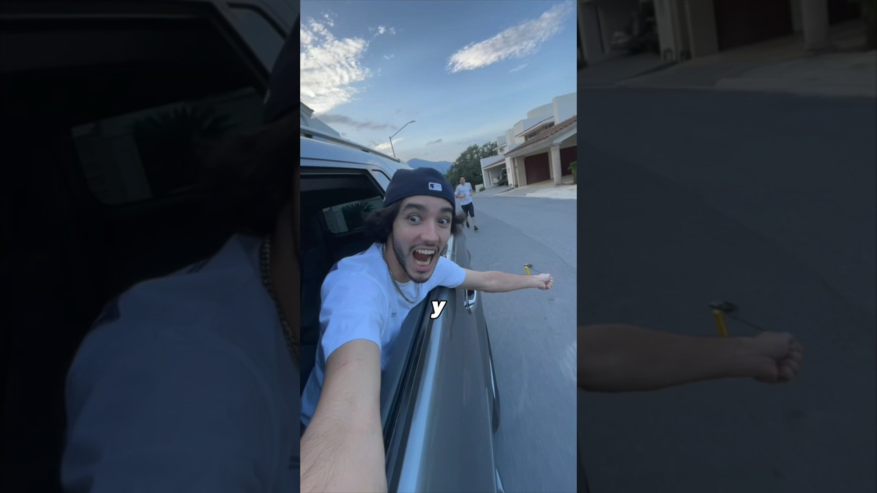 AMARRE SU iPHONE A MI CAMIONETA Y ESTO PASO😂 #shorts