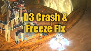 Diablo keeps crashing/freezing for you? Here's an easy fix!