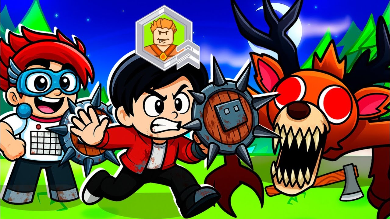 SOBREVIVIMOS con SOLO HACHA como ARMA en 99 Noches en el Bosque 💀 | Karim Juega