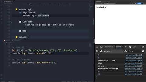 Curso JavaScript - Strings y sus métodos parte #3