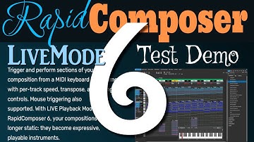 Composing in Realtime is now a reality with Rapid Composer 6 Live mode.