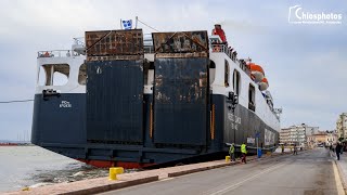 Πρόσκρουση Νήσος Σάμος στο Λιμάνι της Χίου