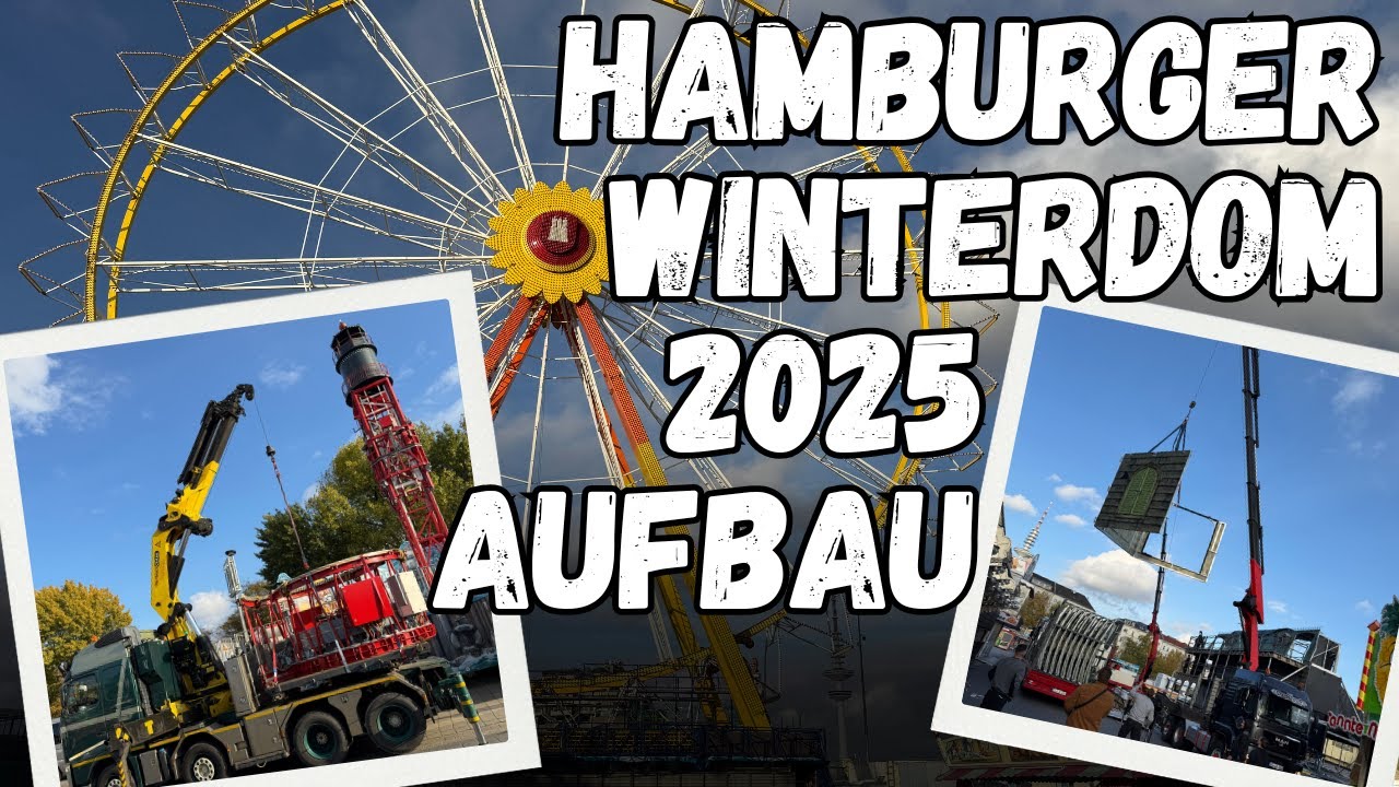 Hamburger Winterdom 2025 Aufbau | Funfairblog #276 [4K]