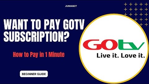 This is how To Pay/Renew/subscribe Your Gotv Subscription Online - Easy Guide