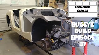How I installed seatbelts in my Frogeye Sprite & the rear axle installl is done. Bugeye Build Ep. 87