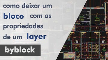 Como deixar um bloco com as propriedades de um layer no AutoCAD (byblock)