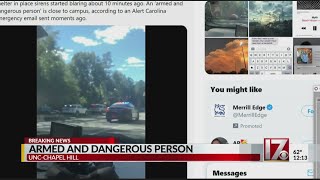 'Armed and dangerous person' reported near UNC Ambulatory Center