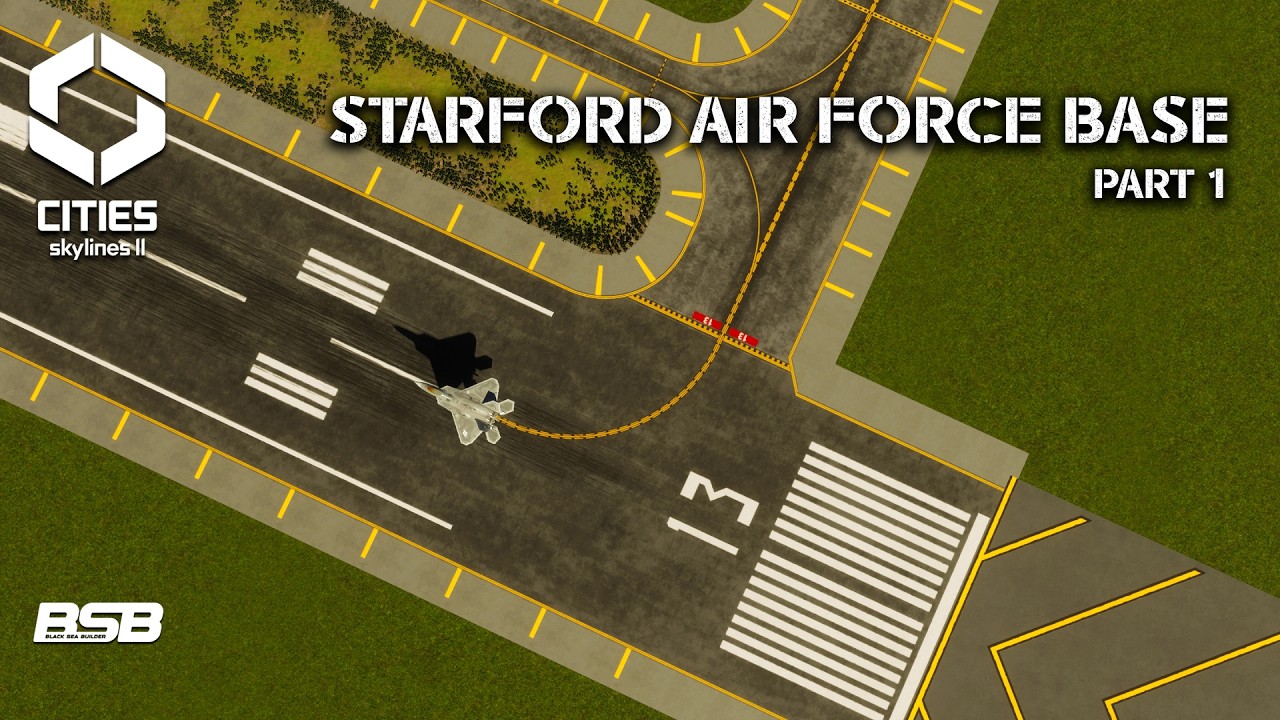 The Starford AIR FORCE Base Part 1 || Cities: Skylines 2