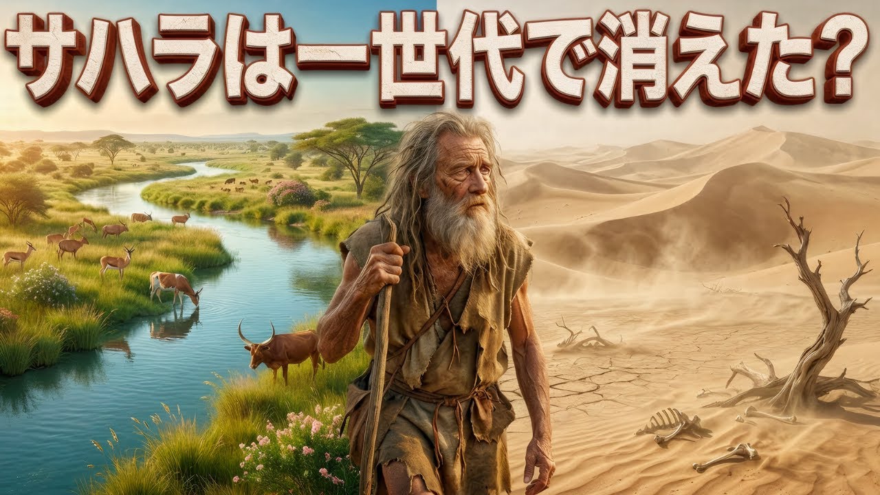 9000年前の緑豊かなサハラ！メガチャド湖の巨大生態系と岩絵の化石記録とは？