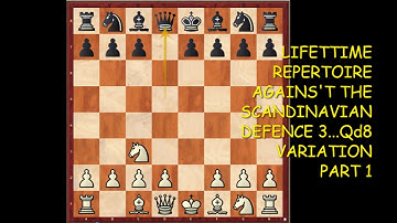 PART 1..LIFETIME REPERTOIRE VS SCANDINAVIAN DEFENCE!..3...Qd8 VARIATION!..WATCH LEARN & STUDY!