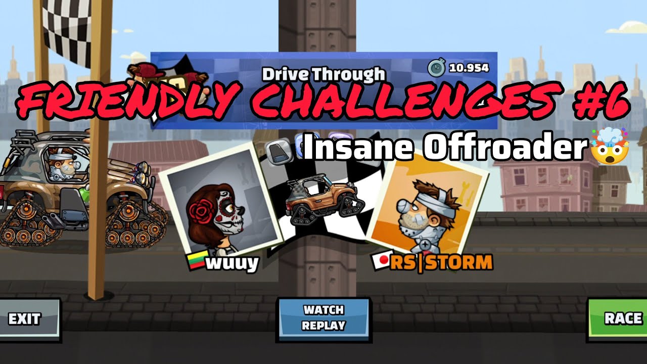 FRIENDLY CHALLENGES #6 Insane Offroader🔥 Hill Climb Racing 2