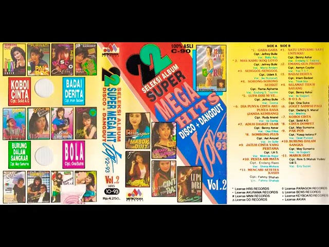 22 Seleksi Album Super Mega Hits Disco + Dangdut Top 92 - 93 Vol. 2. class=