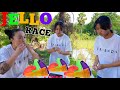 JELLO RACE *NEW WAY TO OPEN P. POO JELLO แข่งกันกินปีโป้ | SASVlogs